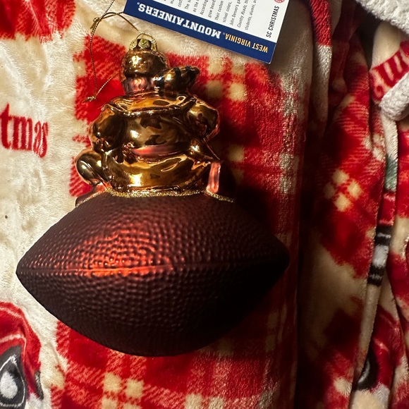 WVU West Virginia Mountaineers Christmas Ornament New in Box - Picture 3 of 7